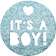 Baby- It&#039;s a Boy! Blue Glitter