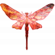 Dragonfly Warm Color Textured Element