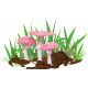 Fairy&#039;s Realm Toadstool with Grass Element