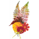 Fall Tapestry Floral Cluster Element