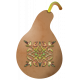 Fall Tapestry Decorated Gourd Element