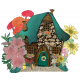 Quaint Flower House Element