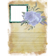 Distressed Journal Card with Frame and Flower