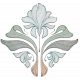 Believe Art Nouveau Floral  Embellishment