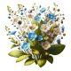 Forget-me-not flowers
