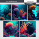 Under the Sea Coral Reef Backgrounds Kit