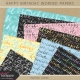 Happy Birthday Worded Papers Kit