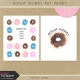 Donut Worry Art Prints Kit