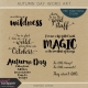 Autumn Day Word Art Kit