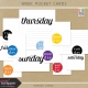 Build Your Basics: Week Pocket Cards