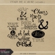 Pour Me A Wine- Word Stamps