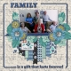 FAMILY is a gift that lasts forever! (Thrifty Scraps