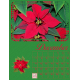 2022 calendar December Poinsettia