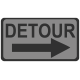 Detour Sign Template