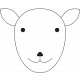 Sheep Face Illustration